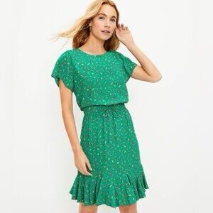 Green Floral Women's Dress